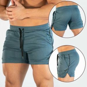 Men Sports Pants Workout Training Shorts Trousers Fitness Running Gym Summer