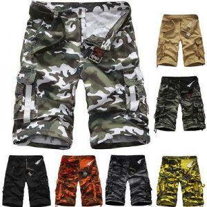 Men Summer Military Cargo Sports Shorts Camouflage Short Pant Trousers 13US
