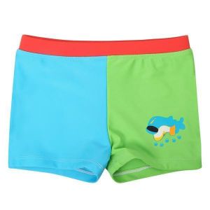 Baby Boys Kid Dolphin Cartoon Style Blue &amp; Green Swimming Trunks